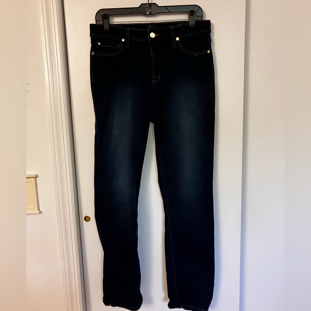 Jones New York Blue Straight Leg Jeans